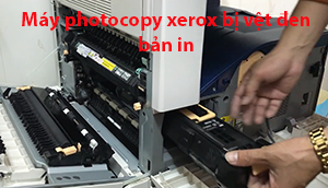 Máy photocopy xerox bị vệt đen bản in