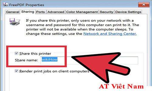 làm thế nào để chia sẻ máy in, lam the nao de chia se may in