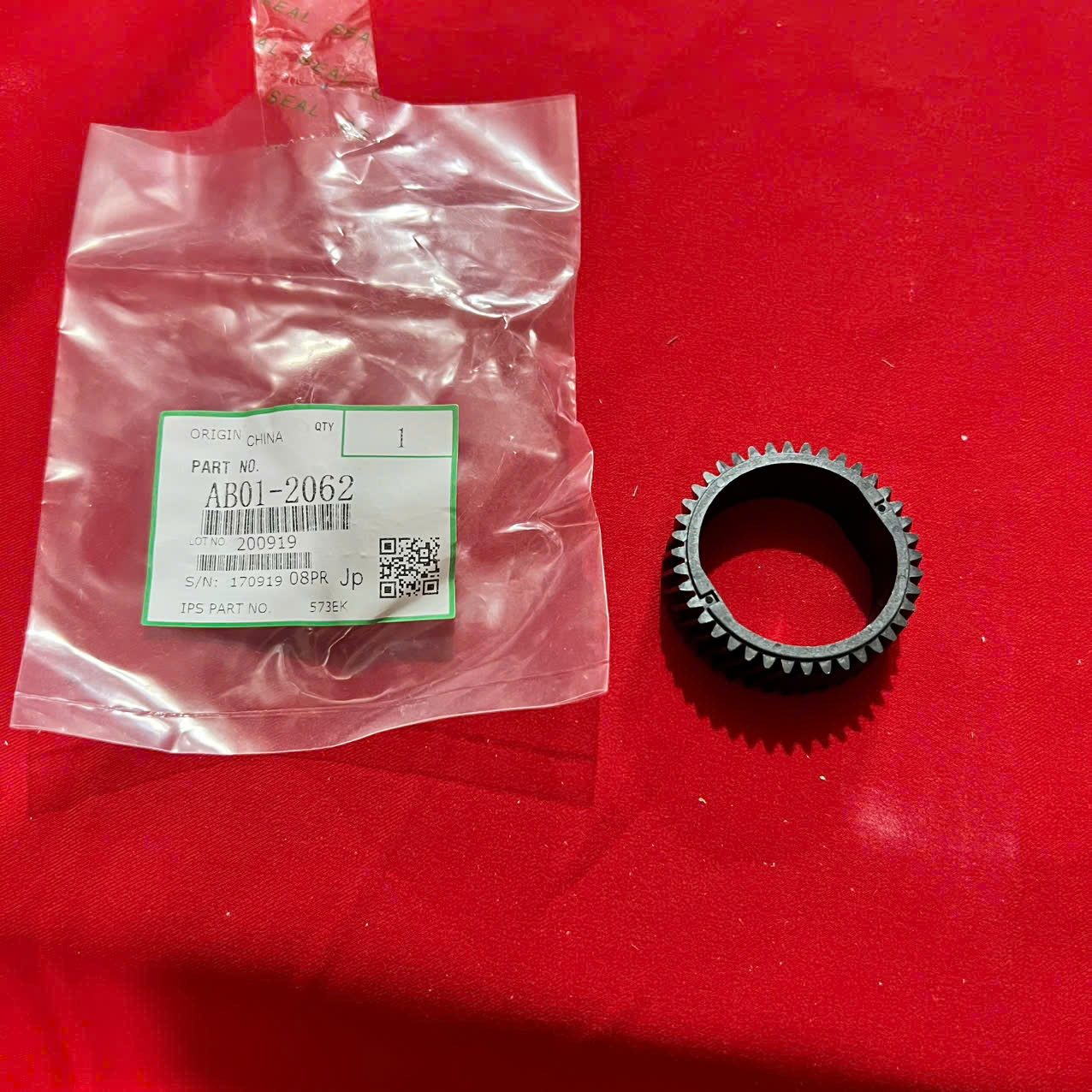 Bánh Răng đầu lô sấy Ricoh MP 5500 | 6500 | 7500 | 6000 | 7000 | 8000 | 6001 | 7001 | 8001 | 9001 | 6002 | 7502 | 9002 | 2051 | 2060 | 2075 | 9100_AB01-2062_HÀNG ZIN (CN1627)                          