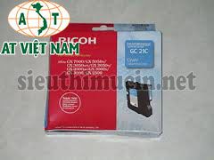 Mực máy in màu Ricoh GX 3000/3050/5050/7000-GC 21 Cyan