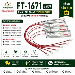 Thanh Sấy Quang  Ricoh MP 2554 | MP3054 | MP3554 | MP4054 | MP5054 | MP6054 | MP2555 | MP3055 | MP3555 | MP4055 | MP5055S | MP6055 | IM 2500 | IM 3000 | IM 3500 | IM 4000 | IM 5000 | IM 6000_ 220V_FT-