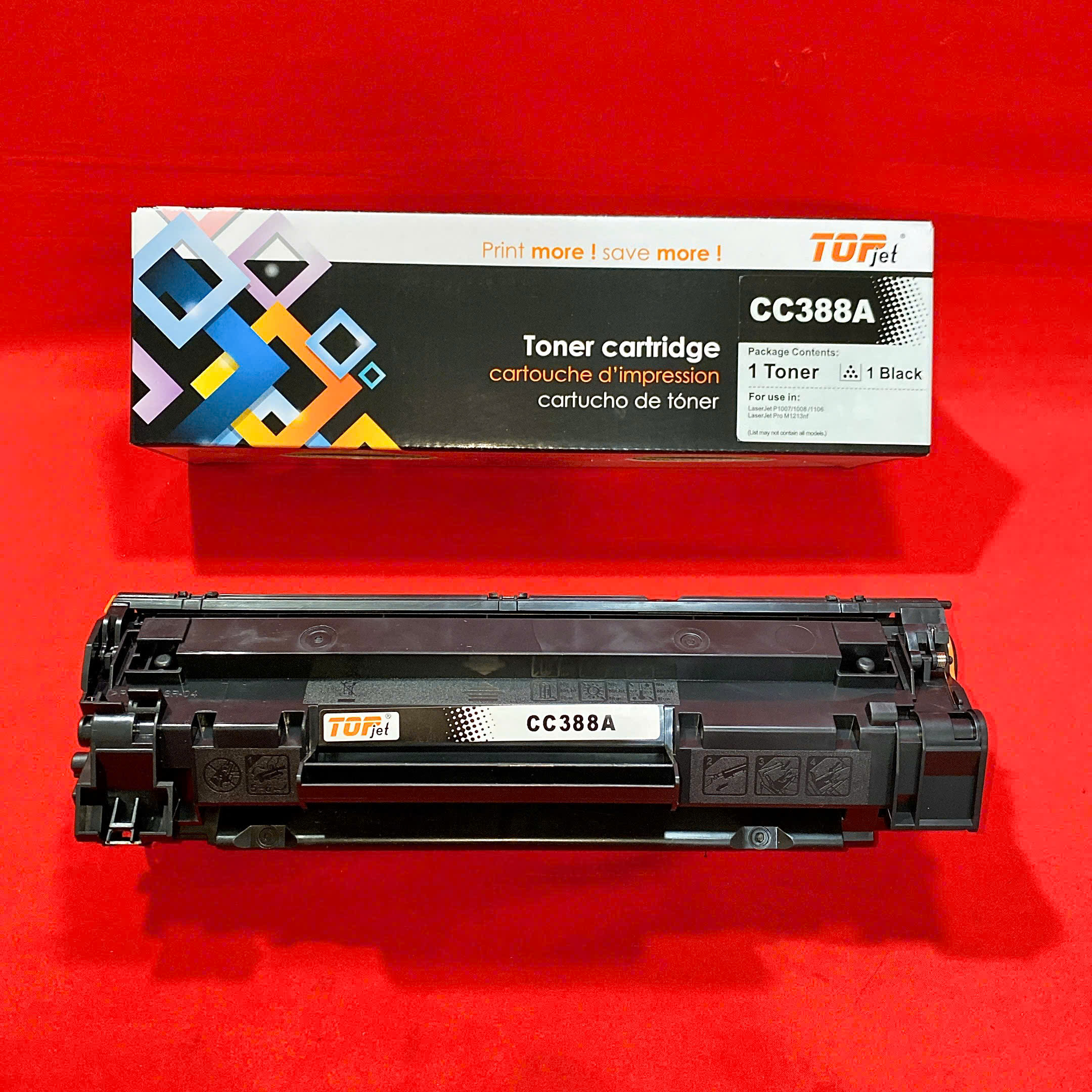 Hộp mực in HP LaserJet P1007 P1008 P1106 P1108 M1136 M1213nf M1216nfh _ CC388A _ TOPJET