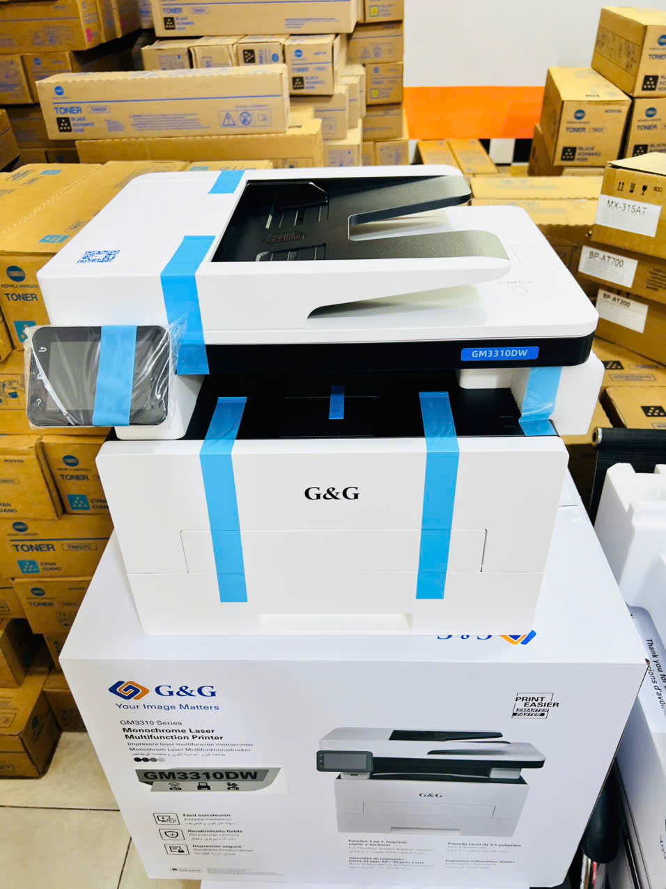 Máy in Đa chức năng G&G GM3310DW  in , scan , Copy , Wifi , Lan                                                                                                                                         