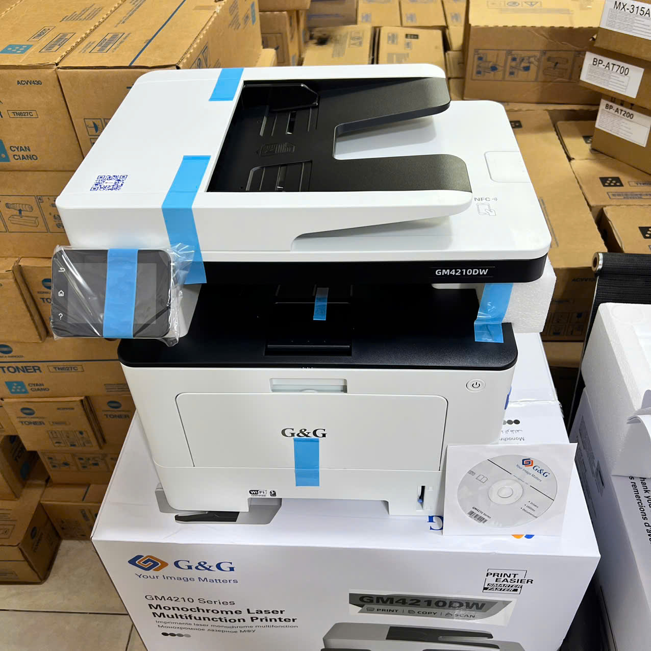 Máy in Đa chức năng G&G GM4210DW in , scan , Copy , Wifi , Lan                                                                                                                                          