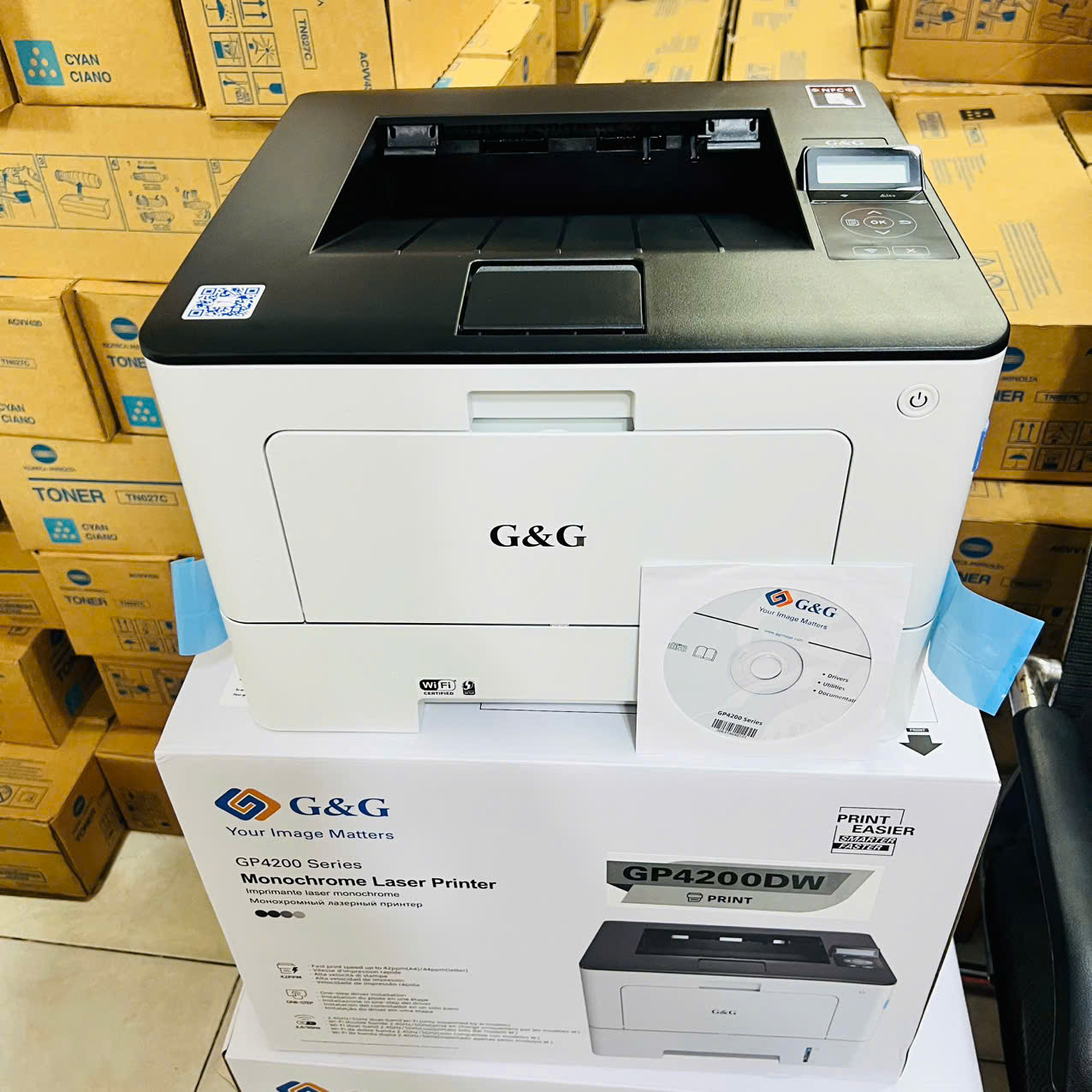 Máy in Laser Đơn năng G&G GP4200DW in Đảo mặt , Wifi
